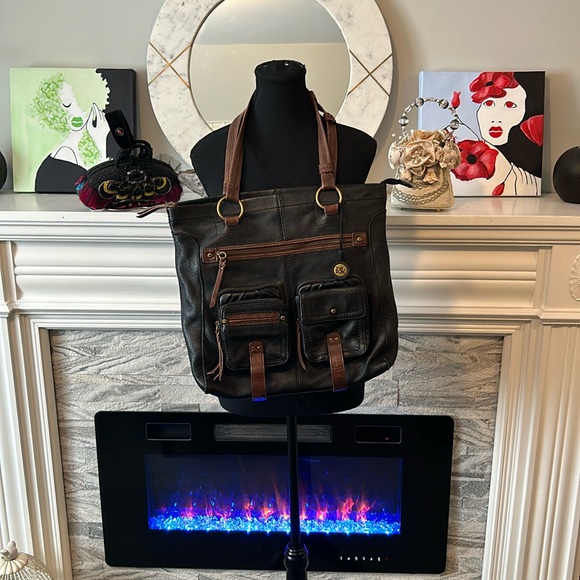 The Sak purse large with Multi- purpose pockets all leather - Picture 1 of 4